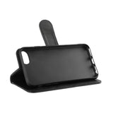 iPhone SE / 8 / 7 / 6 Classic Wallet Flip Case with Stand Function - Black
