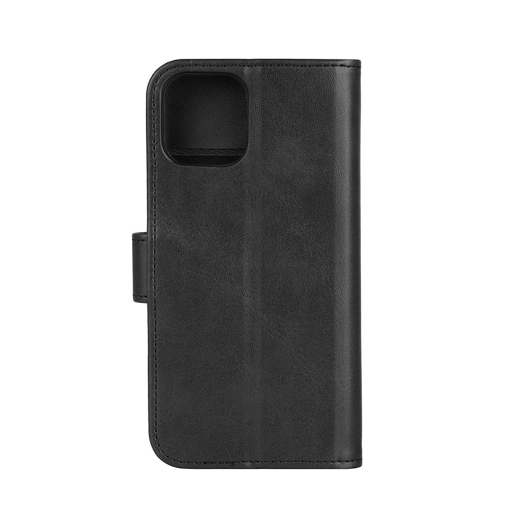 iPhone 12 / 12 Pro Classic Wallet Flip Case with Stand Function - Black