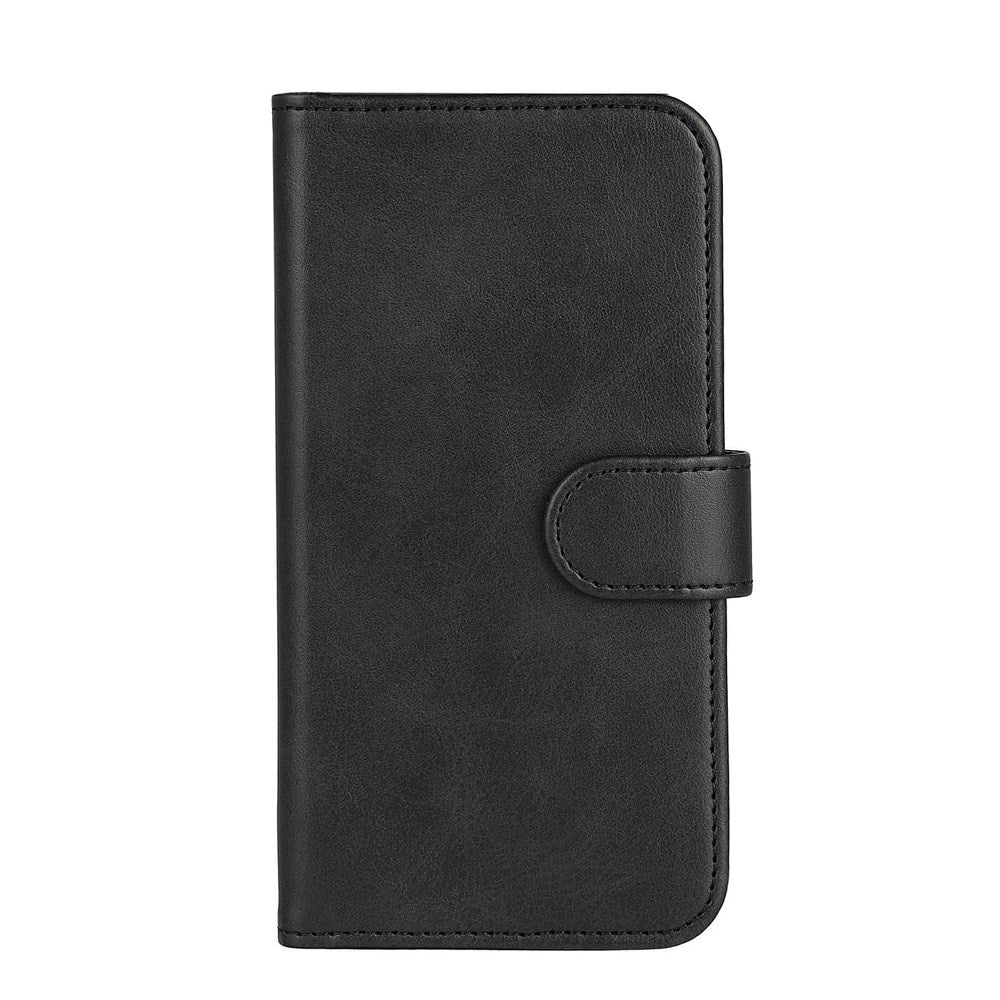 iPhone 12 / 12 Pro Classic Wallet Flip Case with Stand Function - Black