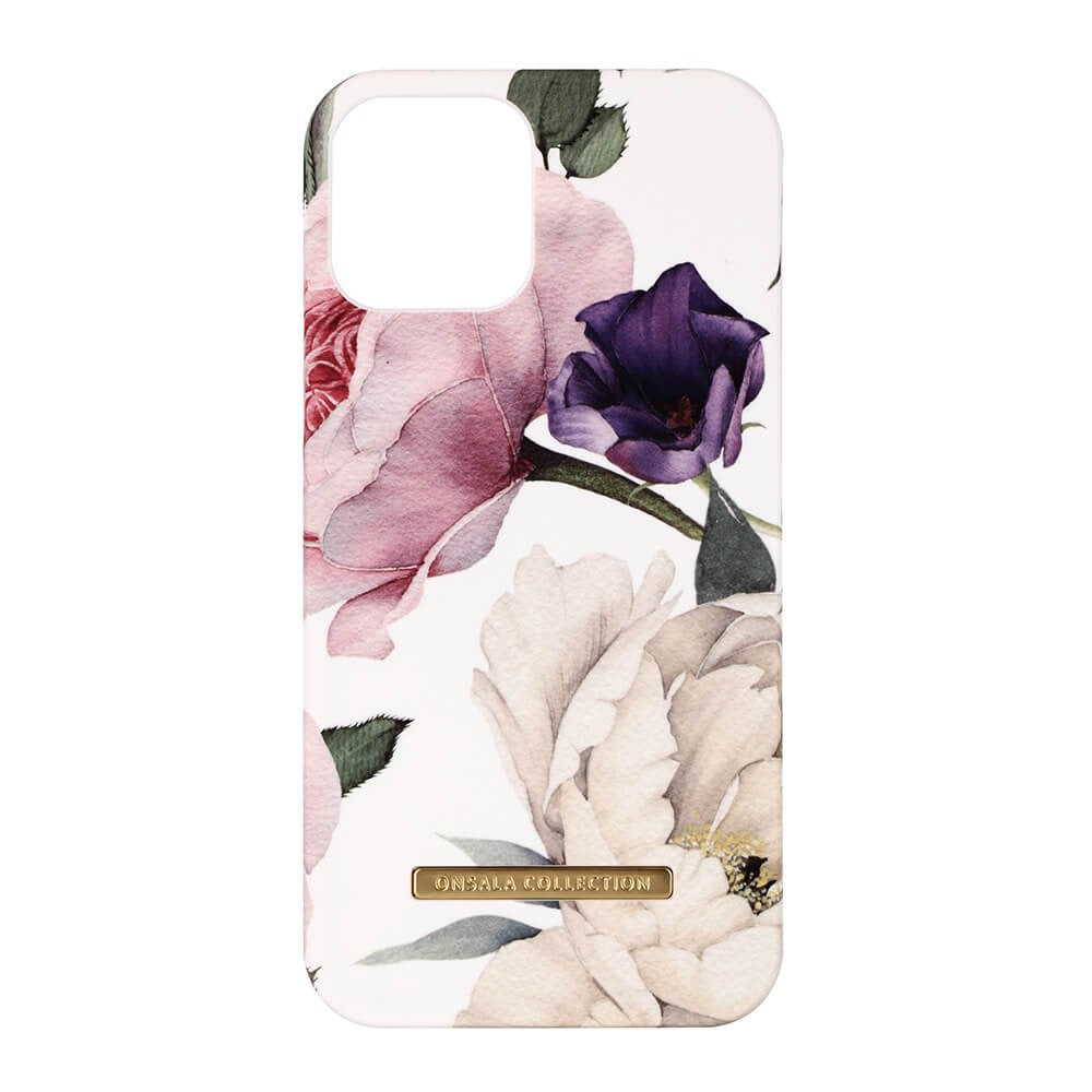 GEAR Onsala Collection iPhone 12 / 12 Pro Case w. Magnet - Soft Rose Garden