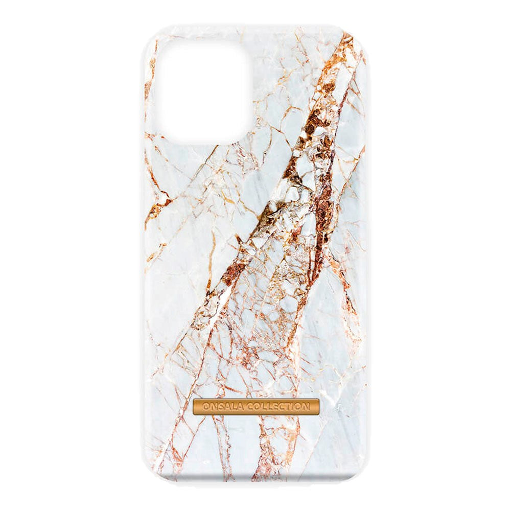 GEAR Onsala Fashion Collection iPhone 13 Pro Case w. Magnet - White Rhino Marble