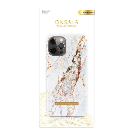 GEAR Onsala Fashion Collection iPhone 13 Pro Case w. Magnet - White Rhino Marble