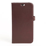 iPhone 13 Mini GEAR Buffalo 2-in-1 Wallet Genuine Leather Magnet Wallet Case - Brown