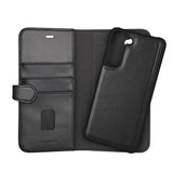 Samsung Galaxy S21 FE Gear Buffalo Wallet Genuine Leather Magnet Wallet Case - Black