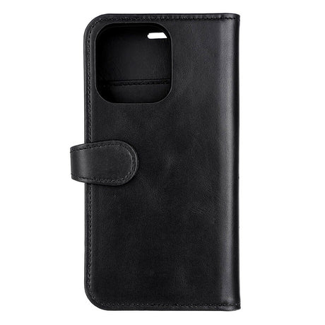 iPhone 14 Pro Gear Buffalo Wallet Genuine Leather Magnet Wallet Case - Black