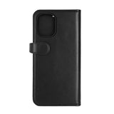 iPhone 16 Plus GEAR Buffalo 2-in-1 Wallet Genuine Leather Magnet Flip Case with Wallet - MagSafe Compatible - Black