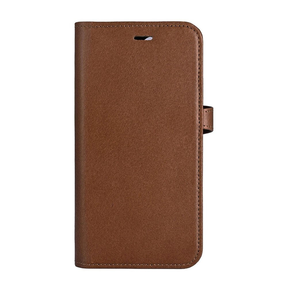 iPhone 16 Buffalo 2-in-1 Wallet Genuine Leather Magnet Flip Case with Wallet - MagSafe Compatible - Brown