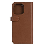 iPhone 16 Pro Max GEAR Buffalo 2-in-1 Wallet Genuine Leather Magnet Flip Case with Wallet - MagSafe Compatible - Brown