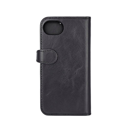 iPhone 16e GEAR BUFFALO 2-in-1 Genuine Leather Flip Case - Black