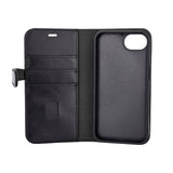 iPhone 16e GEAR BUFFALO 2-in-1 Genuine Leather Flip Case - Black