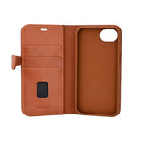 iPhone 16e GEAR BUFFALO 2-in-1 Genuine Leather Flip Case - Brown