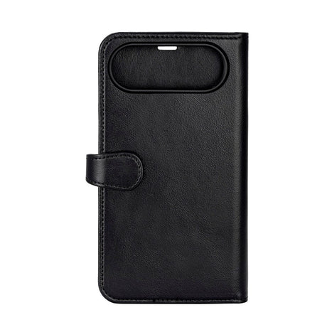 iPhone Air Buffalo 2-in-1 Genuine Leather Flip Case - Black