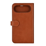 iPhone Air Buffalo 2-in-1 Genuine Leather Flip Case - Brown