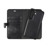 Samsung Galaxy S26 Buffalo 2-in-1 Genuine Leather Flip Case - MagSafe Compatible - Black