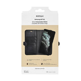 Samsung Galaxy A57 Buffalo 2-in-1 Genuine Leather Flip Case - Black