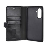 Samsung Galaxy A37 Buffalo 2-in-1 Genuine Leather Flip Case - Black