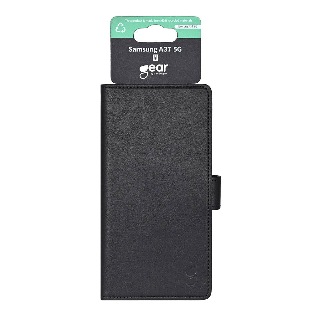 Samsung Galaxy A37 GEAR Faux Leather Flip Case - Black