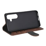 Samsung Galaxy S26 GEAR Faux Leather Flip Case - MagSafe Compatible - Brown