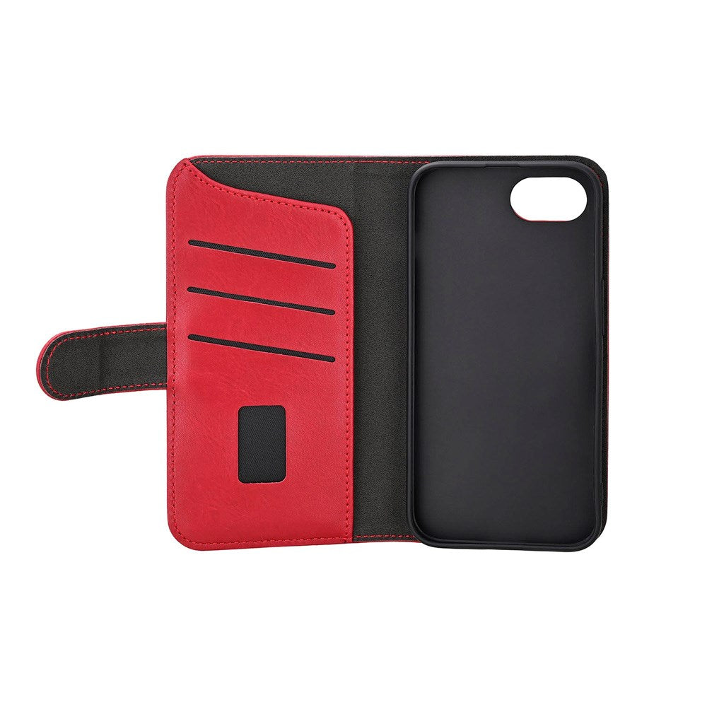 iPhone 16e GEAR Faux Leather Flip Case - MagSafe Compatible - Red