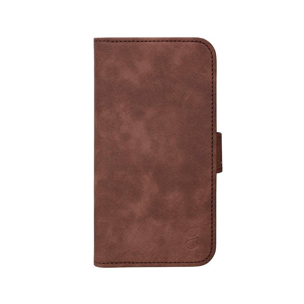 iPhone 16e GEAR Faux Leather Flip Case - MagSafe Compatible - Brown