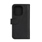 iPhone 16 Pro GEAR Leather Case 2-in-1 m. Wallet 3 Cards - MagSafe Compatible - Black