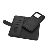 iPhone 16 Pro GEAR Leather Case 2-in-1 m. Wallet 3 Cards - MagSafe Compatible - Black