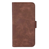 iPhone 16 Pro Max GEAR Wallet - Leather Case w. Wallet for 3 Cards - MagSafe Compatible - Brown