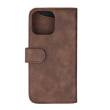 iPhone 16 Pro Max GEAR Wallet - Leather Case w. Wallet for 3 Cards - MagSafe Compatible - Brown