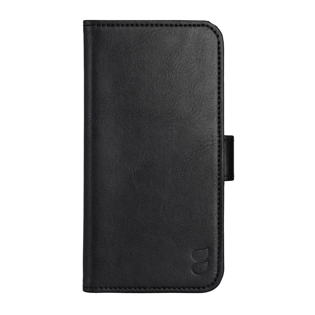iPhone 16 Pro GEAR Wallet - Leather Case w. Wallet for 3 Cards - Black