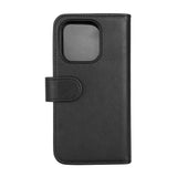 iPhone 15 Pro GEAR Leather Case 2-in-1 w. Wallet 7 Cards - Black