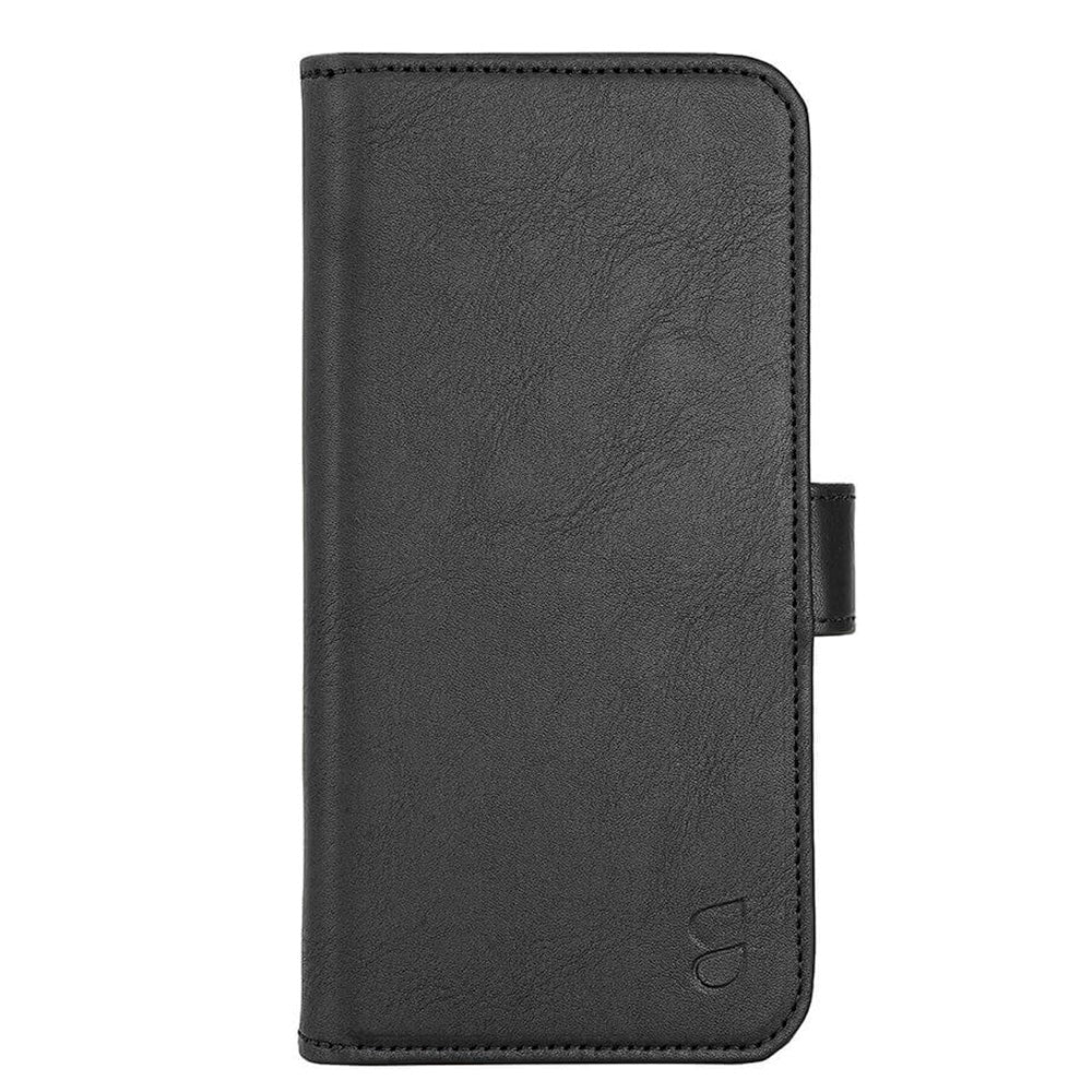 iPhone 15 Plus GEAR Leather Case 2-in-1 w. Wallet 7 Cards - Black