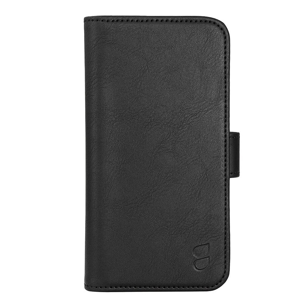 iPhone 15 GEAR Leather Case 2-in-1 m. Wallet 3 Cards - Black