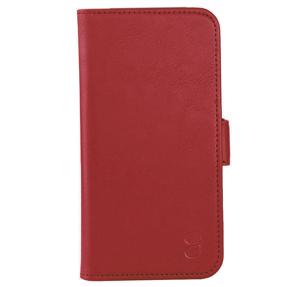 GEAR iPhone 15 Pro Leather Wallet Case - MagSafe Compatible - Red