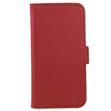 GEAR iPhone 15 Pro Leather Wallet Case - MagSafe Compatible - Red