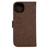 GEAR iPhone 15 Plus Leather Wallet Case - MagSafe Compatible - Brown