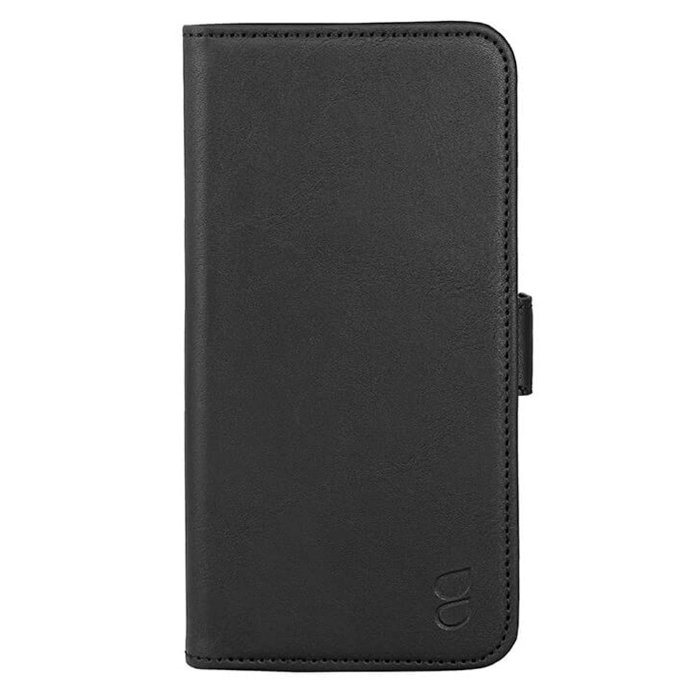 iPhone 15 Pro Max GEAR Wallet - Leather Case w. Wallet for 3 Cards - Black