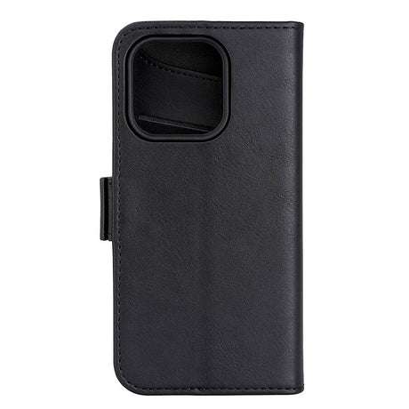 GEAR iPhone 15 Pro Leather Wallet Case - MagSafe Compatible - Black