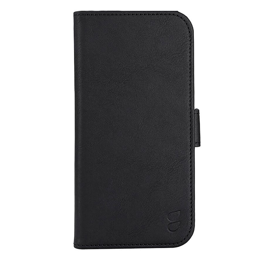 GEAR iPhone 15 Plus Leather Wallet Case - MagSafe Compatible - Black