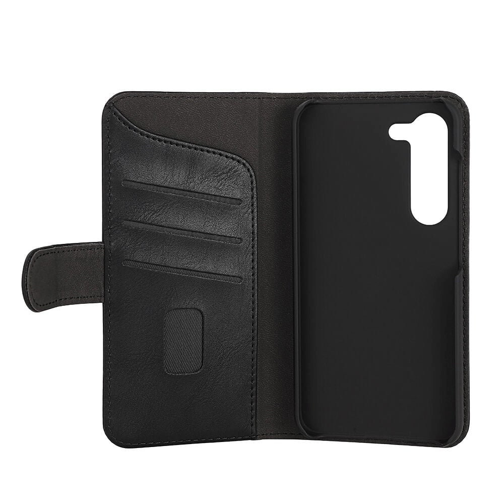 Samsung Galaxy S23 Gear Wallet - Leather Wallet Case - Black