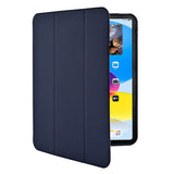 iPad 10.9" (2022) GEAR Pencilpocket Leather Flip Case - Dark Blue