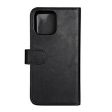 iPhone 14 Pro Max GEAR Wallet - Leather Flip 2-in-1 Case with Wallet - Black