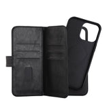 iPhone 14 Pro Max GEAR Wallet - Leather Flip 2-in-1 Case with Wallet - Black