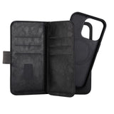 iPhone 14 ProGEAR Wallet - Leather Flip 2-in-1 Case with Wallet 7 Cards - Black