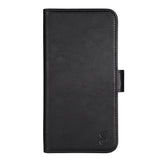 iPhone 14 Plus GEAR Wallet - Leather Flip 2-in-1 Case with Wallet 3 Cards - Black