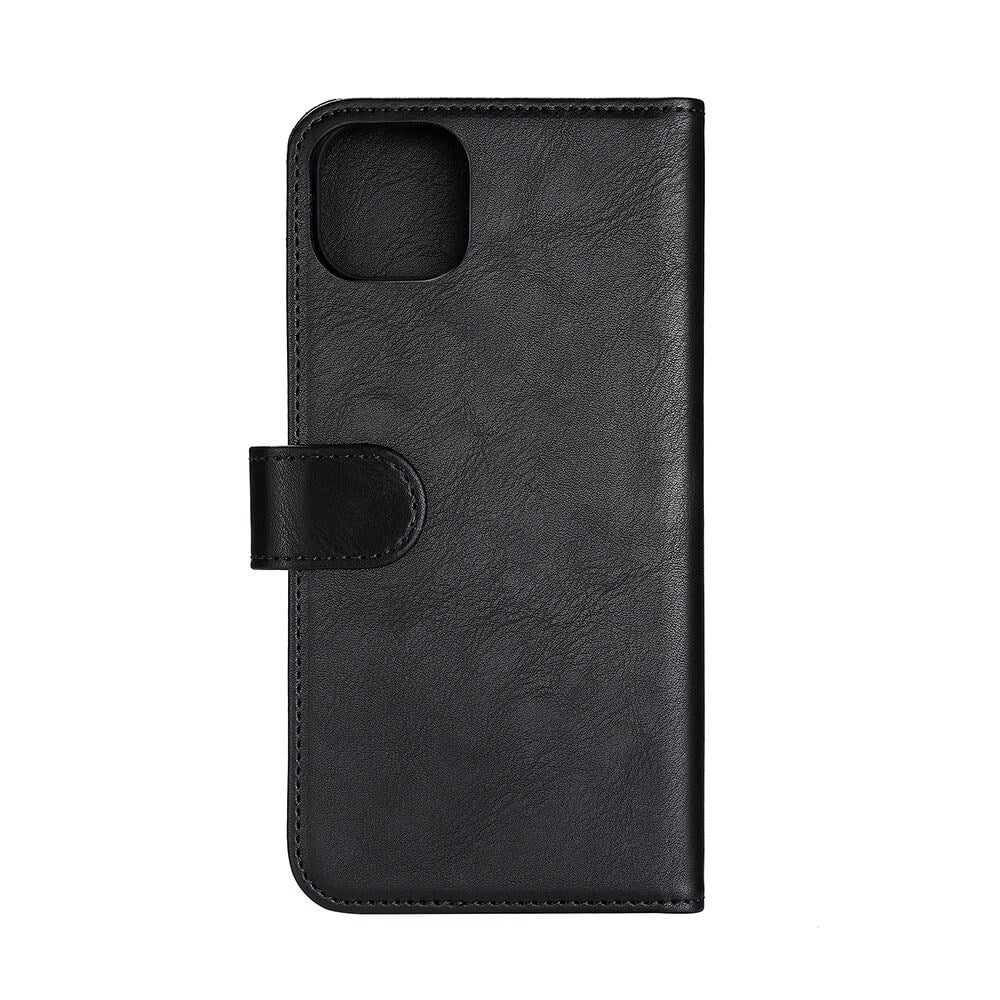 iPhone 14 Plus GEAR Wallet - Leather Flip 2-in-1 Case with Wallet 3 Cards - Black