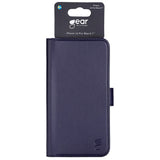 iPhone 14 Pro Max GEAR Wallet - Leather Flip Cover with Wallet for 3 Cards - Blue