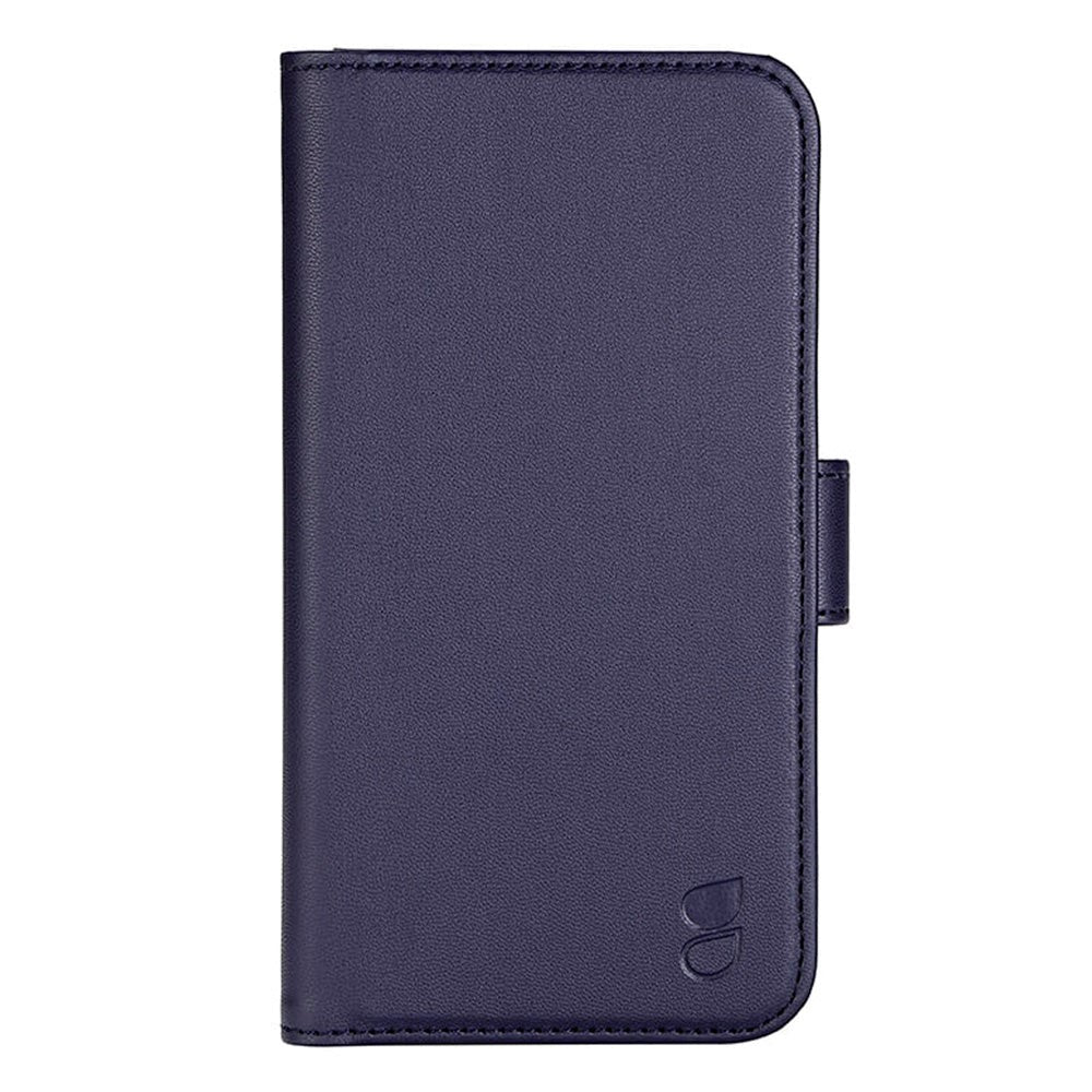 iPhone 14 Pro GEAR Wallet - Leather Flip Cover with Wallet for 3 Cards - Blue