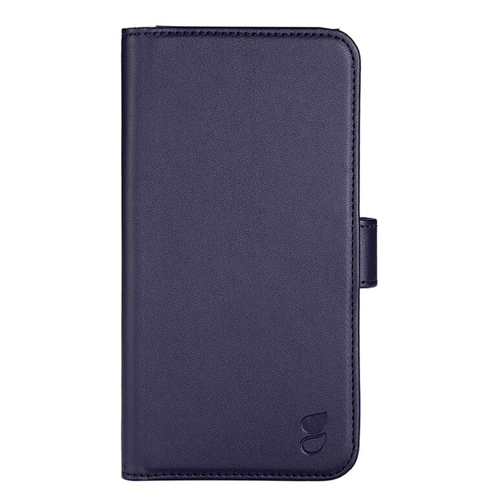 iPhone 14 Plus GEAR Wallet - Leather Flip Cover with Wallet for 3 Cards - Blue