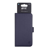 iPhone 14 Plus GEAR Wallet - Leather Flip Cover with Wallet for 3 Cards - Blue