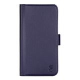 iPhone 14 GEAR Wallet - Leather Flip Cover with Wallet for 3 Cards - Blue